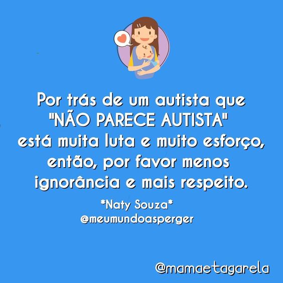 Algumas pessoas não falam por mal, outras falam de maldade mesmo, achando que estou inventando o autismo do meu filho. De qualquer forma estou aqui para desconstruir essa idéia de que autismo está na cara, pois não está. Você não reconhece um autista só de olhar para ele. Talvez os autistas clássicos sim (chamados severos) mas a maioria você não vai saber só de olhar. Enquanto você não enxerga o autismo dele,  CONTINUA NO INSTAGRAM