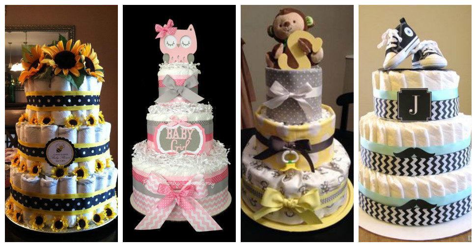 Bolo de Fraldas – Tendência do Chá de Bebê