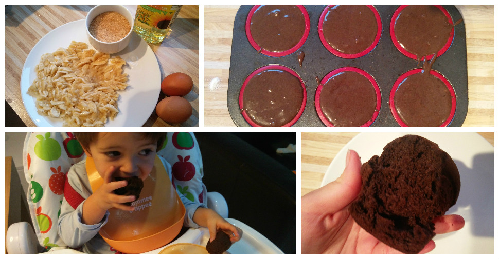 Muffin de Banana com Alfarroba Rápido e Fácil