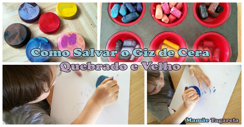 Como Salvar o Giz de Cera Quebrado e Velho