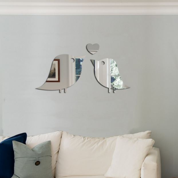 espelho de passarinhos