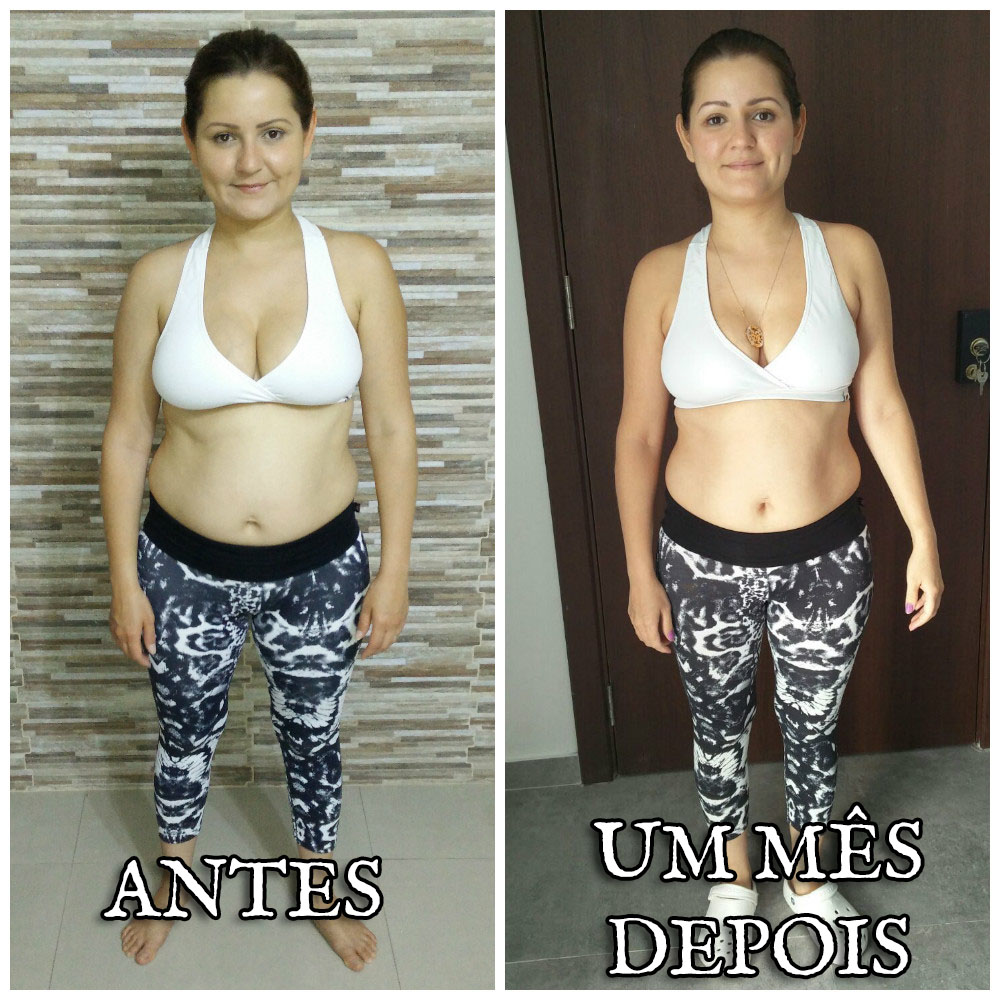 antes e um mes depois de frente facebook