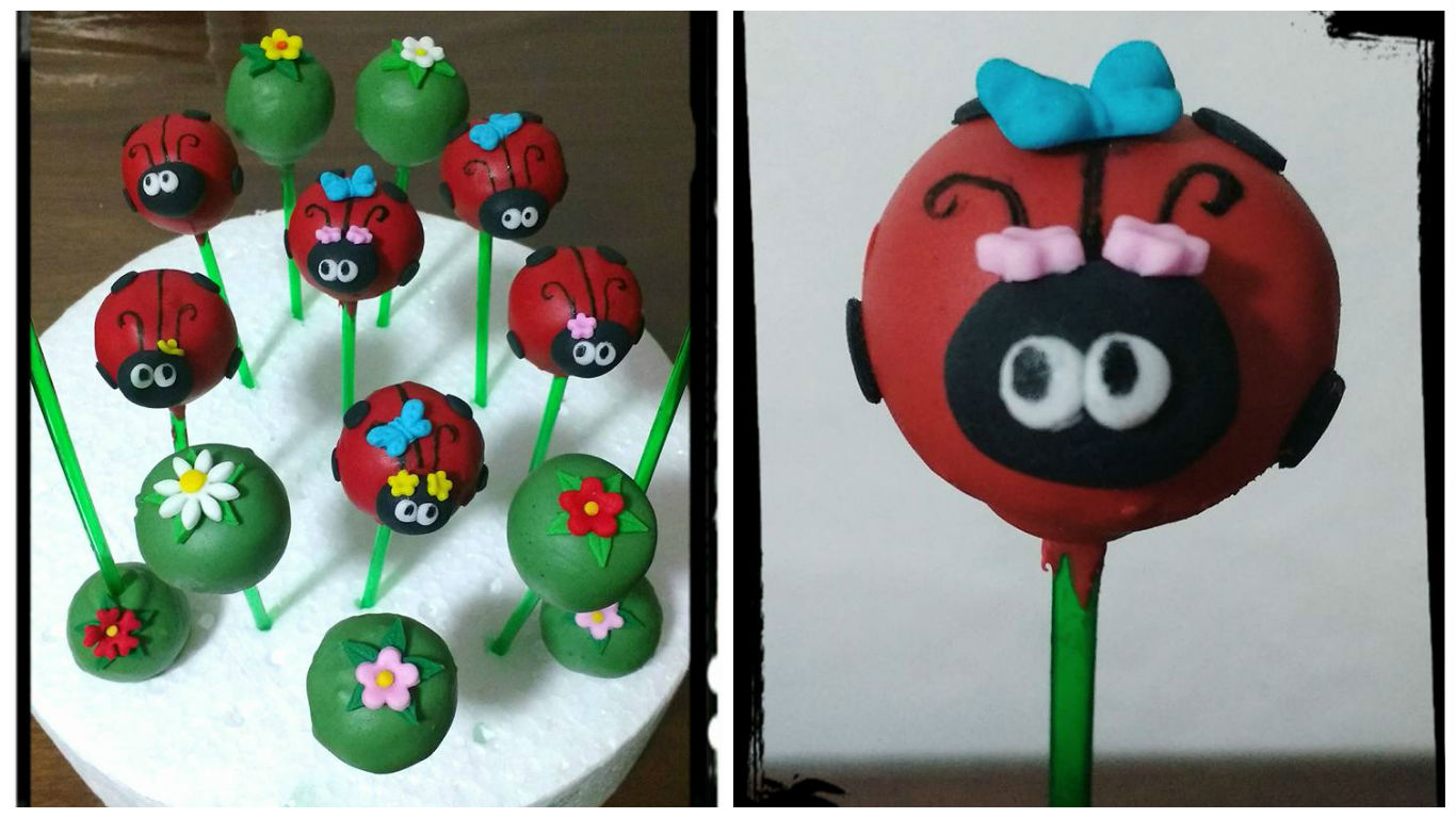 cake pop festa da joaninha